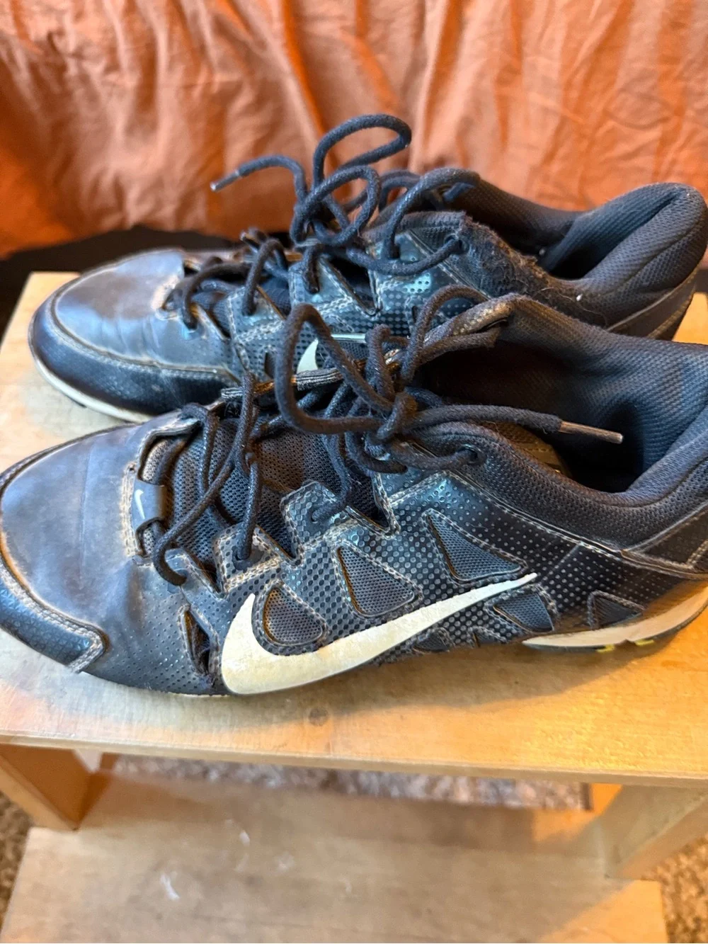 Nike Black and White Athletic Cleats